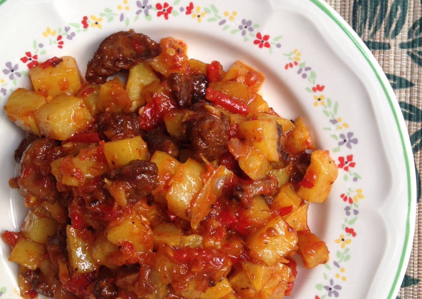 Bagaimana Menyiapkan Balado kentang ati Anti Gagal