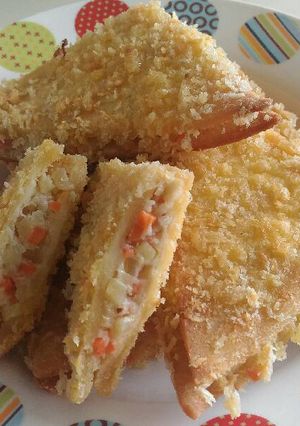 Foto resep Risol Roti Tawar isi Rogut