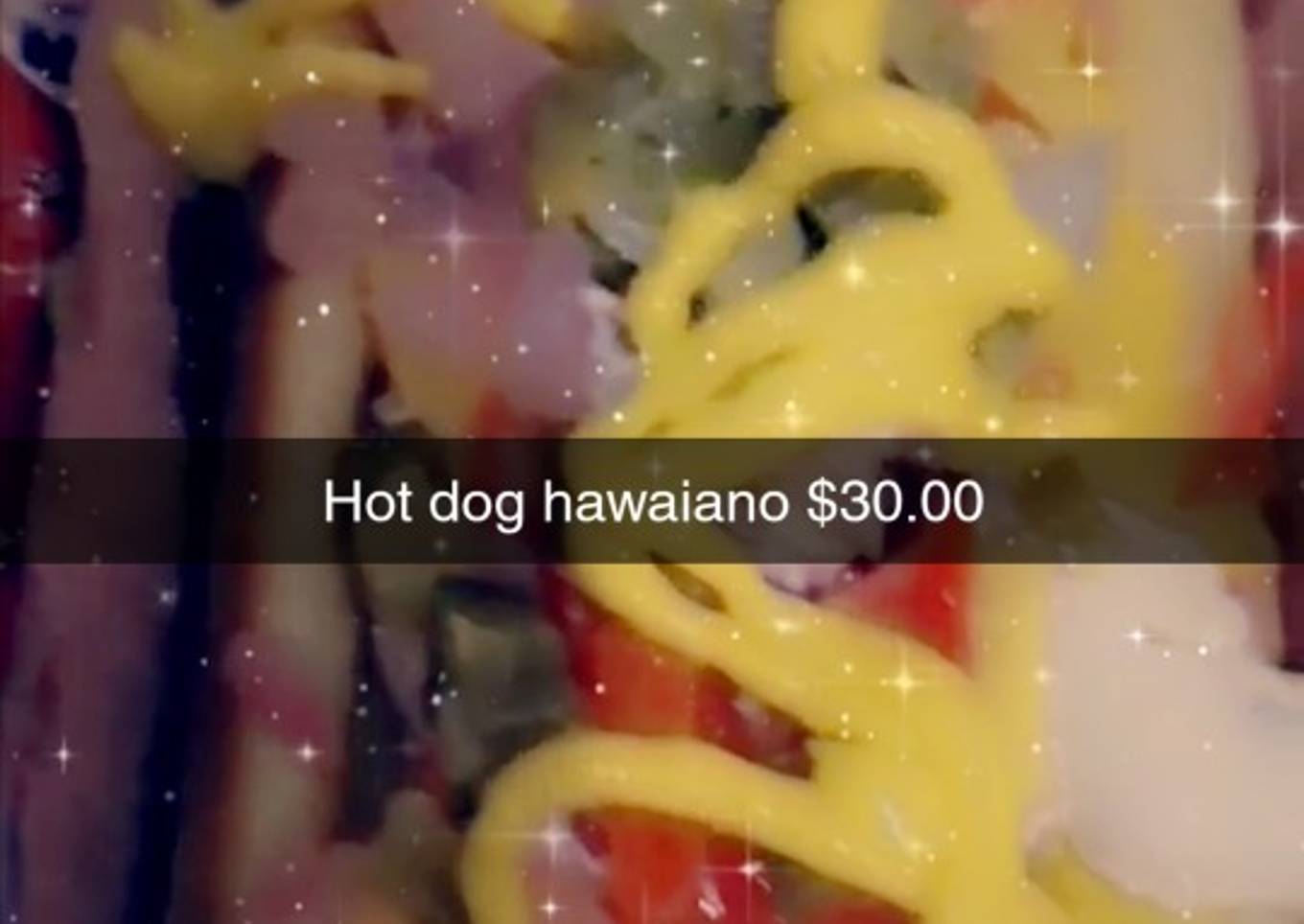 Hot dog hawaiano
