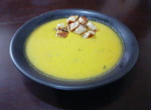 Una foto de Crema de Zapallo y Zanahoria