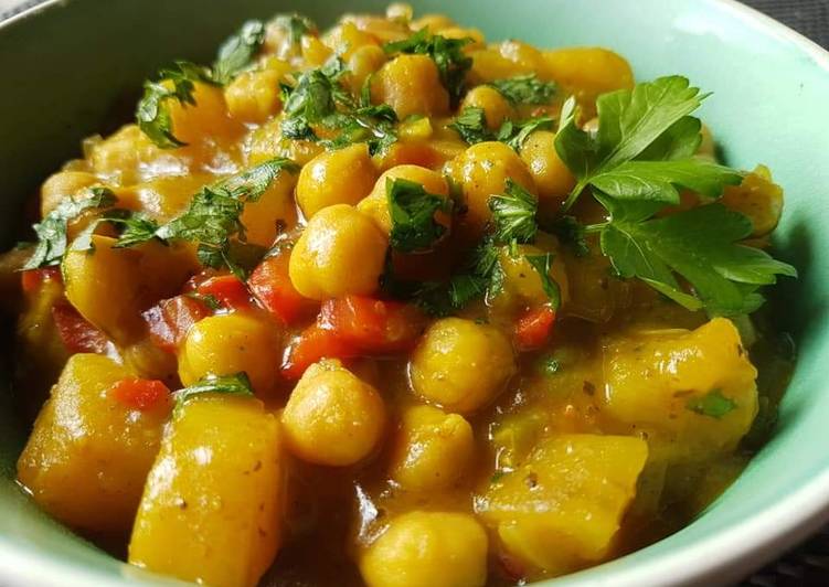 Garbanzos Al Curry Con Leche De Coco Receta De Andrea 👩‍🍳🥑- Cookpad