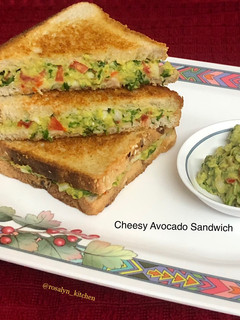 A picture of Cheesy Avocado Sandwich.