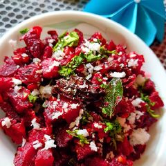 A picture of Beetroot Poriyal.