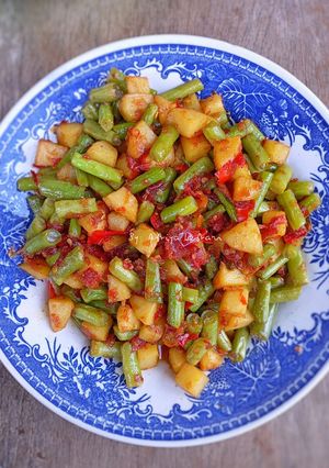 Foto resep Sambal goreng kentang buncis