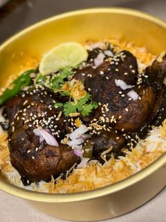 صورة لوصفة دجاج ترياكي مع رز ابيض