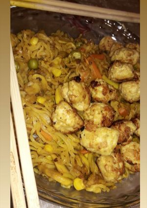 عکسی از دستور نودل مرغ
