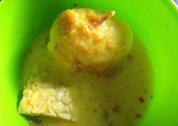 Opor Telur Tempe Sederhana