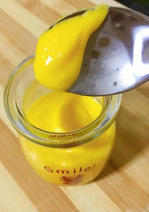 Hình của món Custard mix chia.