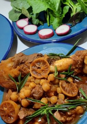 عکسی از دستور خورش نخود 😋