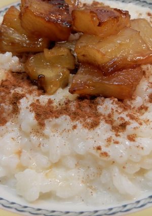 Foto principal de Arroz con leche y piña caramelizada