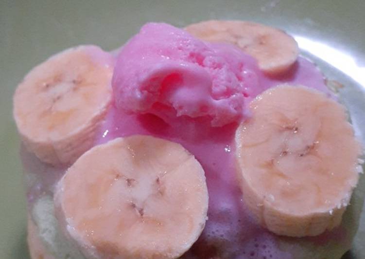 Bagaimana Membuat Pancake Banana Es Cream Anti Gagal