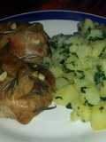 Pollo al horno con especias