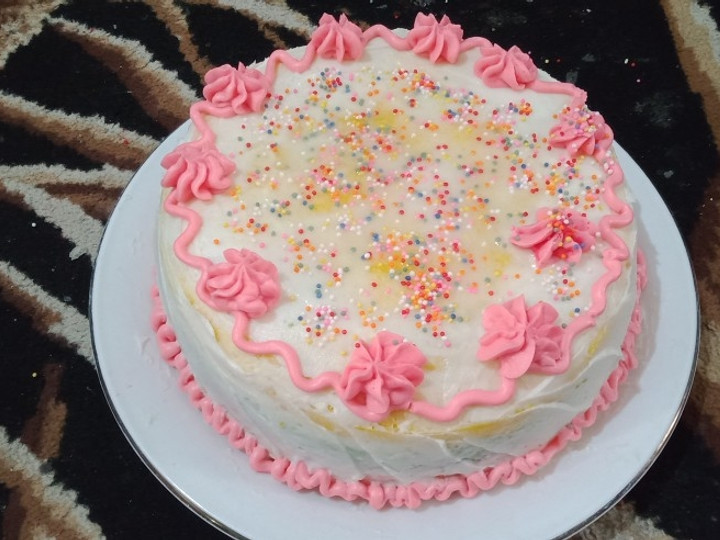 Ternyata ini lho! Cara praktis buat Rainbow cake,cocok buat kue ulang tahun dijamin nagih banget