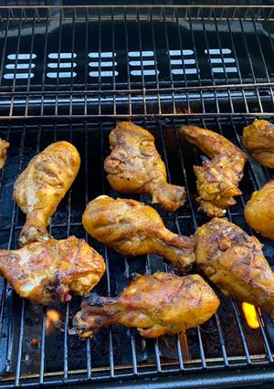 A picture of Grilled bbq chicken.