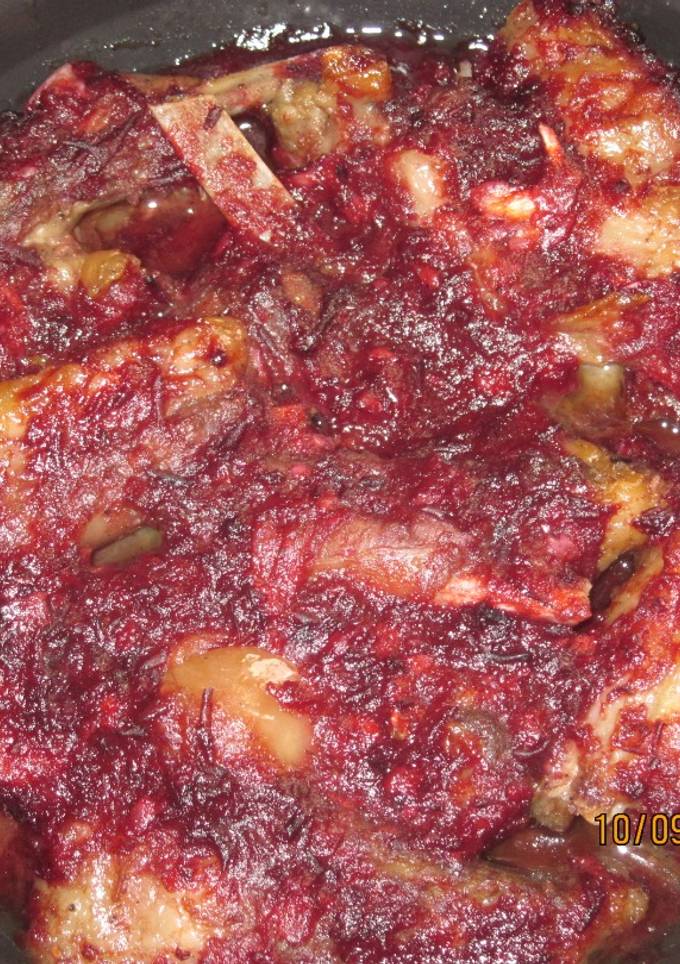 Реберця під сливовим соусом