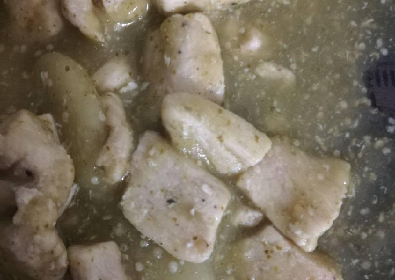Pollo en salsa verde