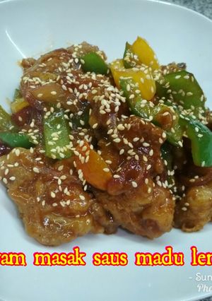 Foto resep Ayam masak Saus Madu dan Lemon
