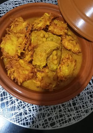 صورة لوصفة طاجين حمص بالبطاطا