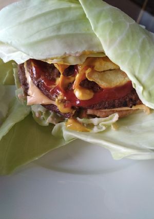 صورة لوصفة همبرغر بالملفوف 🍔