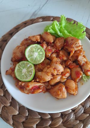 Foto resep Sate Ayam Asin Pedas (versi goreng)