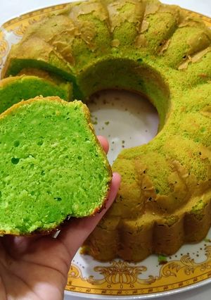 Foto resep Bolu tape pandan keju