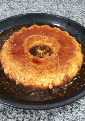 Una foto de Flan casero
