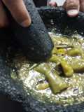 Salsa verde ranchera bien brava con pulque o tequila