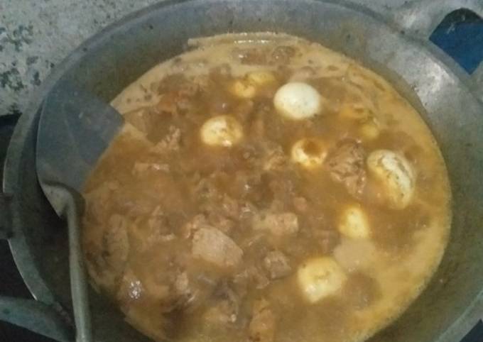 Cara Memasak Ayam telor bumbu rendang (enak) Wajib Dicoba