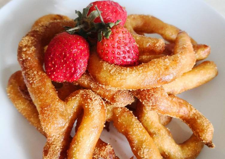 Churros, no mikser no BP (baking powder)