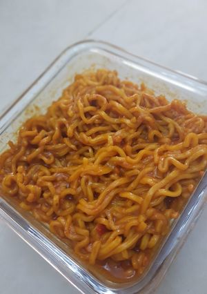 A picture of Homemade Spicy Ramen Noodles🔥🍜🔥.