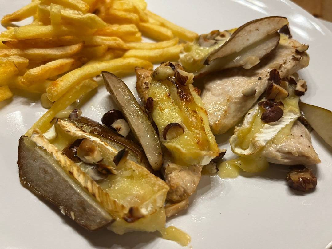 Körtés-camembertes csirkemell recept recept fotó