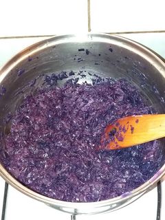 Párolt lilakáposzta recept fotója