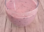 Una foto de batido de chía y avena
