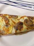 Omelette de claras de huevo y champiñones