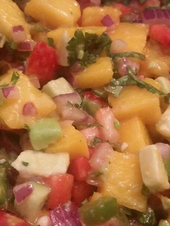 Easy Steps to Make Recipe Strawberry-Mango Salsa that is Really Delicious, Really Delicious}