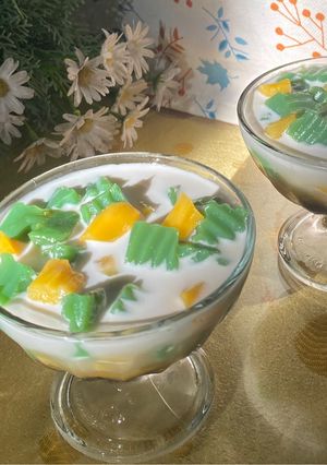 Foto resep 550. Es Selendang Mayang Pandan Nangka