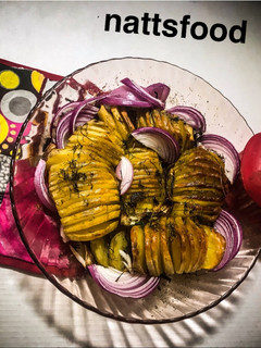 A picture of Roasted Crispy potato sprirals #ramadan contest.