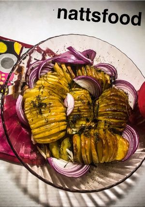 A picture of Roasted Crispy potato sprirals #ramadan contest.
