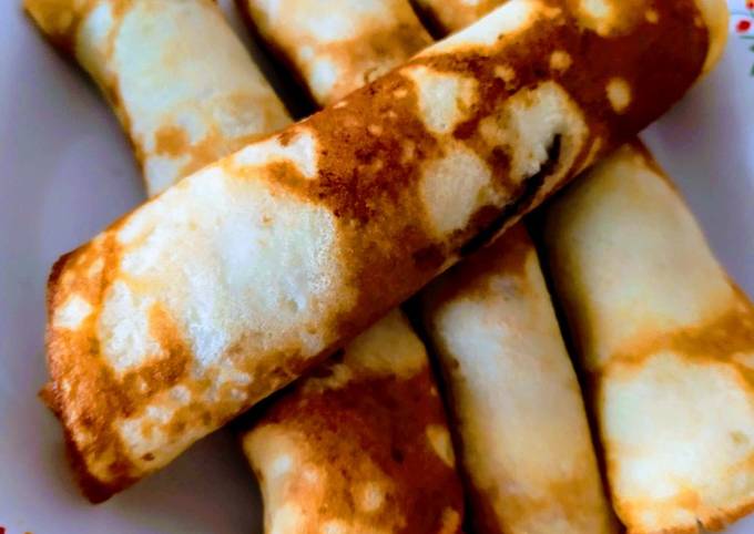 Roll Banana Pancake (Panekuk Gulung)