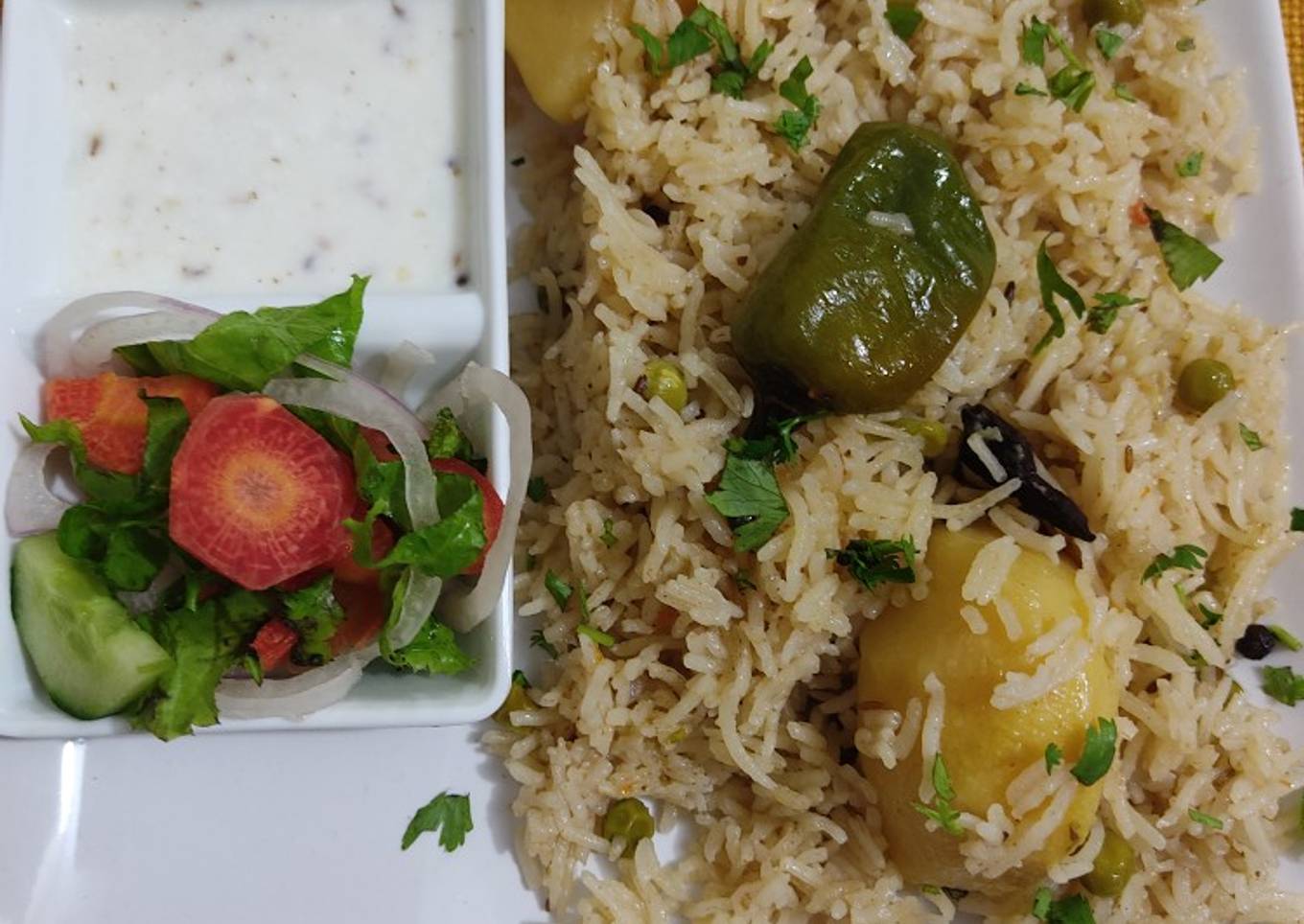 Aloo and Matar pulao