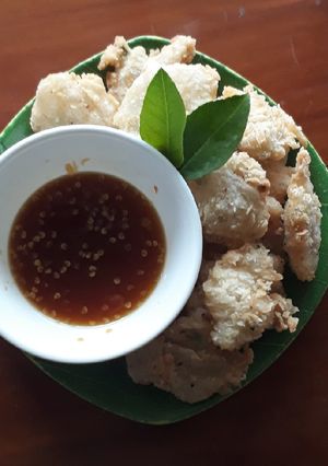 Foto resep Cireng salju bumbu rujak