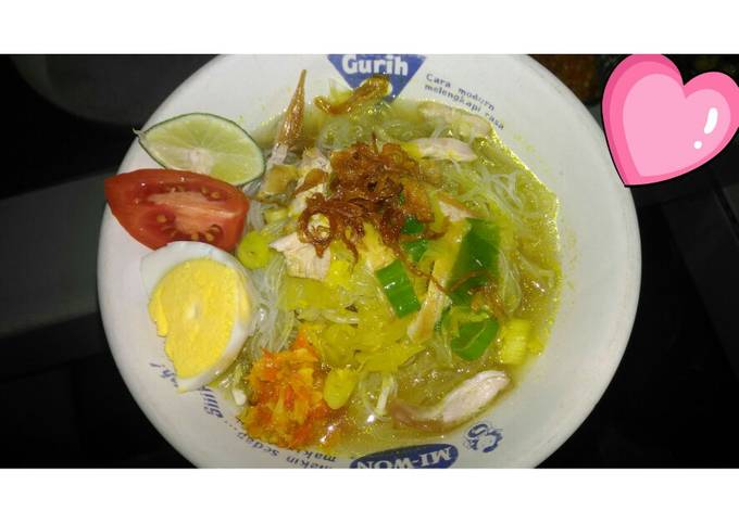 Soto ayam + sambel