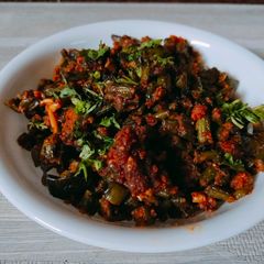 A picture of French beans sabji.