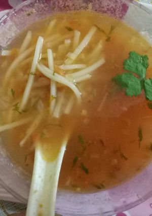 A picture of Country noodles soup.