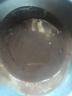 Una foto de Crema de chocolate.para rellenos de torta