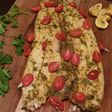 Masala snoek with roasted tomatoes