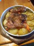 Patata fil form(Oven baked potatoes with Chicken drumsticks)
