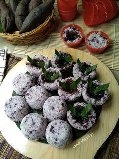 Foto resep Kue awuk ubi ungu