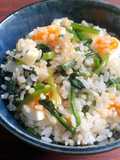 Spinach, Egg & Nori Mazegohan