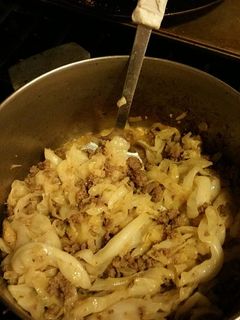 A picture of Sausage and Cabbage Saute.